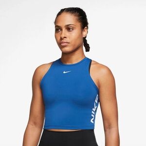 Nike Pro DRI-Fit GRX Crop Racerback Tank Top - Blue